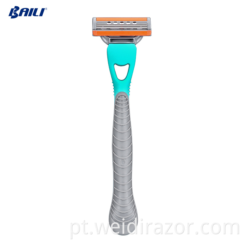 China Melhor barbeador de barbear fabricação de fábrica de lâmina de lâmina Sistema de alça de plástico Razor